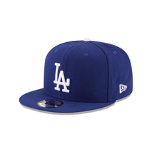 Load image into Gallery viewer, Los Angeles Dodgers New Era MLB 9FIFTY 950 Snapback Cap Hat Royal Blue Crown/Visor White Logo 2024 World Series Champions Side Patch
