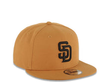 Load image into Gallery viewer, San Diego Padres New Era MLB 9FIFTY 950 Snapback Cap Hat Light Brown Crown/Visor Black Logo Black UV
