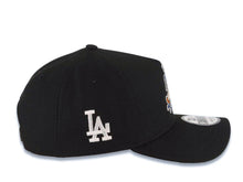 Load image into Gallery viewer, Los Angeles Dodgers New Era MLB 9FORTY 940 Adjustable A-Frame Cap Hat Black Crown/Visor Team Color Mascot Hot Dog Logo LA Side Patch Gray UV
