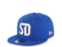 Load image into Gallery viewer, San Diego FC New Era MLS 9FIFTY 950 Snapback Cap Hat Royal Blue Crown/Visor White SD Logo Gray UV
