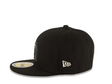 Load image into Gallery viewer, (Youth) San Diego Padres New Era MLB 59FIFTY 5950 Fitted Kid Cap Hat Black Crown/Visor Black/White Trio Logo (Trio Log)

