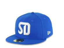 Load image into Gallery viewer, San Diego FC New Era MLS 59FIFTY 5950 Fitted Cap Hat Royal Blue Crown/Visor White Logo Gray UV
