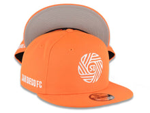 Load image into Gallery viewer, San Diego FC New Era MLS 9FIFTY 950 Snapback Cap Hat Orang Crown/Visor White Logo Gray UV
