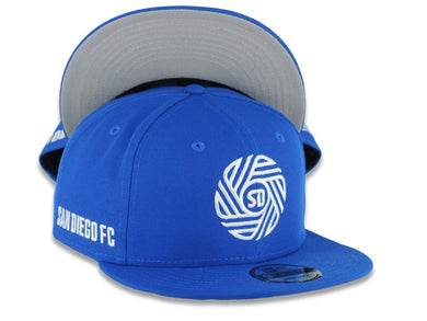 San Diego FC New Era MLS 9FIFTY 950 Snapback Cap Hat Royal Blue Crown/Visor White Logo Gray UV