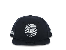 Load image into Gallery viewer, (Youth) San Diego FC New Era MLS 9FIFTY 950 Kid Snapback Cap Hat Navy Blue Crown/Visor White Logo Gray UV
