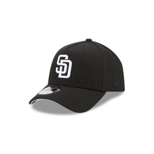 Load image into Gallery viewer, San Diego Padres New Era MLB 9FORTY 940 Adjustable A-Frame Cap Hat Black Crown/Visor White Logo Gray UV
