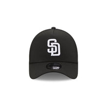 Load image into Gallery viewer, San Diego Padres New Era MLB 9FORTY 940 Adjustable A-Frame Cap Hat Black Crown/Visor White Logo Gray UV
