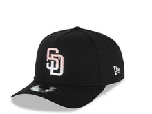Load image into Gallery viewer, San Diego Padres New Era MLB 9FORTY 940 Adjustable A-Frame Cap Hat Black Crown/Visor Pink Drip With White Logo Gray UV
