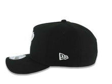 Load image into Gallery viewer, San Diego Padres New Era MLB 9FORTY 940 Adjustable A-Frame Cap Hat Black Crown/Visor White P Script Logo 40th Anniversary Side Patch Gray UV
