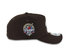 Load image into Gallery viewer, San Diego Padres New Era MLB 9FORTY 940 Adjustable A-Frame Cap Hat Dark Brown Crown/Visor White Script P Logo 40th Anniversary Side Patch Gray UV
