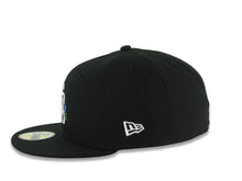 Load image into Gallery viewer, San Diego Padres New Era MLB 59FIFTY 5950 Fitted Cap Hat Black Crown/Visor White Logo With Rose 1998 World Series Side Patch Gray UV
