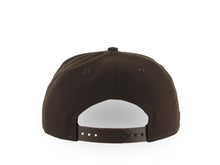 Load image into Gallery viewer, San Diego Padres New Era MLB 9FORTY 940 Adjustable A-Frame Cap Hat Brown Crown/Visor Yellow Logo With South Bay Script/Text 1998 World Series Side Patch
