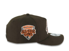 Load image into Gallery viewer, San Diego Padres New Era MLB 9FORTY 940 Adjustable A-Frame Hat Brown Crown/Visor Black/Orange Baseball Club Logo 1992 All-Star Game Side Patch Gray UV
