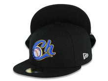 Load image into Gallery viewer, Charros de Jalisco New Era LMP 59FIFTY 5950 Fitted Cap Hat Black Crown/Visor Team Color Logo

