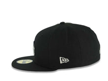 Load image into Gallery viewer, Yaquis de obregon New Era 59FIFTY 5950 Fitted Cap Hat Black Crown/Visor Black/Metallic Silver Head Logo Gray UV
