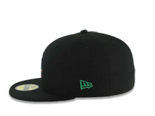 Load image into Gallery viewer, Los Angeles Dodgers New Era MLB 59FIFTY 5950 Fitted Cap Hat Black Crown/Visor Green/White/Red Logo Mexico Eagle Side Patch Gray UV
