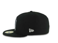 Load image into Gallery viewer, San Diego Padres New Era MLB 59FIFTY 5950 Fitted Cap Hat Black Crown/Visor Black/White Skull Logo 40th Anniversary Side Patch Gray UV
