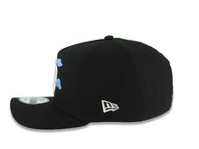 Load image into Gallery viewer, San Diego Padres New Era MLB 9FORTY 940 Adjustable A-Frame Cap Hat Black Crown/Visor White Logo With Sky Blue Clouds SD Side Patch Gray UV
