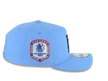 Load image into Gallery viewer, Los Angeles Dodgers New Era MLB 9FORTY 940 Adjustable A-Frame Cap Hat Sky Blue Crown/Visor Black Logo 1984 Stadium Side Patch Gray UV
