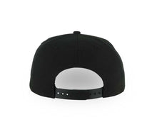 Load image into Gallery viewer, San Diego Padres New Era MLB 9FORTY 940 Adjustable A-Frame Cap Hat Black Crown/Visor Metallic Gold Text Logo 1969 Major League Baseball Gray UV
