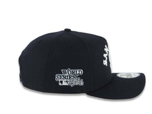 Load image into Gallery viewer, San Diego Padres New Era MLB 9FORTY 940 Adjustable A-Frame Cap Hat Navy Blue Crown/Visor White With Text/Script Logo 1984 World Series Side Patch Gray UV
