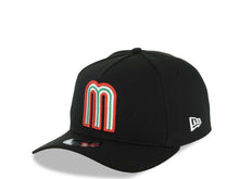 Load image into Gallery viewer, Mexico New Era WBC World Baseball Classic 9FORTY 940 Adjustable A-Frame Cap Hat Black Crown/Visor Red/White/Green Logo Gray UV
