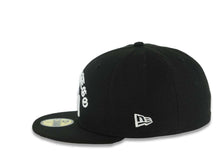 Load image into Gallery viewer, San Diego Padres New Era MLB 59FIFTY 5950 Fitted Cap Hat Black Crown/Visor White Script/Text Logo Gray UV
