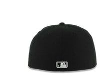 Load image into Gallery viewer, San Diego Padres New Era MLB 59FIFTY 5950 Fitted Cap Hat Black Crown/Visor White South Bay Text/Script Logo Gray UV
