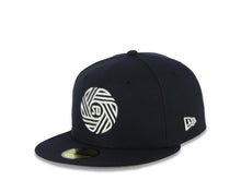 Load image into Gallery viewer, San Diego FC MLS New Era 59FIFTY 5950 Fitted Cap Hat Nsvy Blue Crown/Visor Metallic Silver Logo Gray UV
