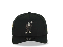 Load image into Gallery viewer, San Diego Padres New Era MLB 9FORTY 940 Adjustable A-Frame Cap Hat Black Crown/Visor Maroon Waving Friar Logo 25th Anniversary Side Patch Gray UV
