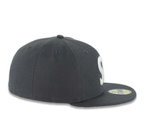 Load image into Gallery viewer, San Diego FC New Era MLS 59FIFTY 5950 Fitted Cap Hat Dark Gray Crown/Visor Glow In The Dark White Logo Gray UV

