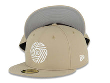 Load image into Gallery viewer, San Diego FC New Era MLS 59FIFTY 5950 Fitted Cap Hat Khaki Crown/Visor White Logo Gray UV

