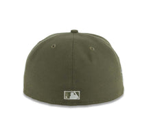 Load image into Gallery viewer, San Diego Padres New Era MLB 59FIFTY 5950 Fitted Cap Hat Olive Green Crown/Visor White Logo 1998 World Series Side Patch Gray UV
