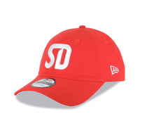 Load image into Gallery viewer, San Diego FC New Era 9TWENTY 920 Adjustable Cap Hat Red Crown/Visor White Logo
