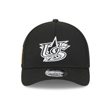 Load image into Gallery viewer, USA New Era WBC World Baseball Classic 9FORTY 940 Adjustable A-Frame M-Crown Cap Hat Black Crown/Visor Black/White Logo USA Flag Side Patch
