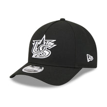 Load image into Gallery viewer, USA New Era WBC World Baseball Classic 9FORTY 940 Adjustable A-Frame M-Crown Cap Hat Black Crown/Visor Black/White Logo USA Flag Side Patch
