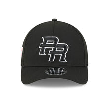 Load image into Gallery viewer, Puerto Rico New Era WBC World Baseball Classic 9FORTY 940 Adjustable A-Frame M-Crown Cap Hat Black Crown/Visor Black/White Logo Puerto Rico Flag Side Patch
