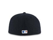 Load image into Gallery viewer, San Diego Padres New Era MLB 59FIFTY 5950 Fitted Cap Hat Dark Navy Blue Crown/Visor Orange/Light Orange/Royal Blue Logo
