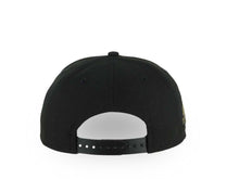 Load image into Gallery viewer, San Diego Padres New Era MLB 9FORTY 940 Adjustable A-Frame Cap Hat Black Crown/Visor Metallic Gold Logo Petcopark Stadium Side Patch Gray UV
