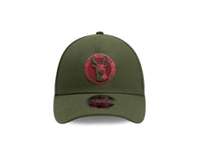 Load image into Gallery viewer, Xolos de Tijuana New Era Liga MX 9FORTY 940 Adjustable M-crown Cap Hat Black Crown/Visor Maroon/Olive Logo Gray UV
