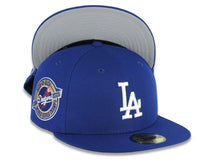 Load image into Gallery viewer, Los Angeles Dodgers New Era MLB 59FIFTY 5950 Fitted Cap Hat Royal Crown/Visor White Logo 2024-2025 Back To Back World Series Champions Side Patch
