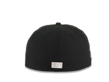 Load image into Gallery viewer, San Diego Padres New Era MLB 59FIFTY 5950 Fitted Cap Hat Black Crown/Visor White/Pink Logo 1998 World Series Side Patch Gray UV
