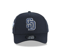 Load image into Gallery viewer, San Diego Padres New Era MLB 9FORTY 940 Adjustable A-Frame Cap Hat Navy Blue Crown/Visor Navy Blue Logo 1998 World Series Side Patch
