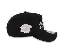 Load image into Gallery viewer, San Diego Padres New Era MLB 9FORTY 940 Adjustable A-Frame Cap Hat Black Crown/Visor White Logo With Pink Rose 1998 World Series Side Patch
