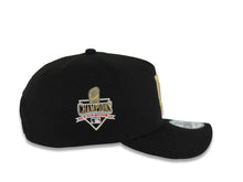 Load image into Gallery viewer, Los Angeles Dodgers New Era MLB 9FORTY 940 Adjustable A-Frame Cap Hat Black Crown/Visor Metallic Gold Logo 2025 World Series Champions Gray UV
