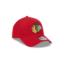 Load image into Gallery viewer, Chicago Blackhawks NHL 9FORTY 940 Adjustable A-Frame Cap Hat Red Crown/Visor Team Color Logo Gray UV
