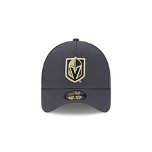 Load image into Gallery viewer, Las Vegas Golden Knights New Era NHL 9Forty 940 Adjustable A-Frame Cap Hat Dark Gray Crown/Visor Team Color Logo Gray UV
