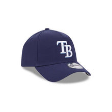 Load image into Gallery viewer, Tampa Bay Rays New Era MLB 9FORTY 940 Adjustable A-Frame Cap Hat Navy Blue Crown/Visor Team Color Logo Gray UV
