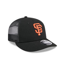 Load image into Gallery viewer, San Francisco Giants New Era MLB 9FIFTY 950 Snapback Low Profile Trucker/Mesh Cap Hat Black Crown/Visor Orange Logo Gray UV
