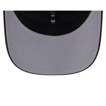 Load image into Gallery viewer, San Diego Padres New Era MLB 9SEVENTY 970 Stretch Snapback Low Profile Trucker/Mesh Cap Hat Brown Crown/Visor Yellow Logo Gray UV
